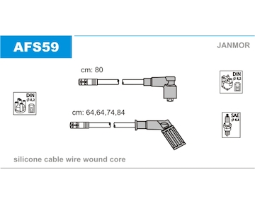 Sada kabelů pro zapalování JANMOR AFS59