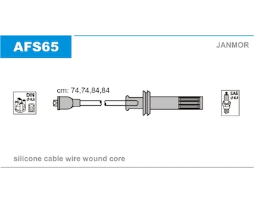Sada kabelů pro zapalování JANMOR AFS65