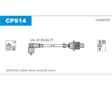 Sada kabelů pro zapalování JANMOR CPS14