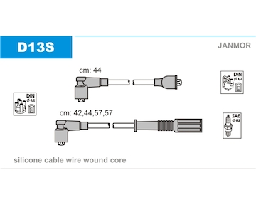Sada kabelů pro zapalování JANMOR D13S.P