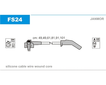 Sada kabelů pro zapalování JANMOR FS24