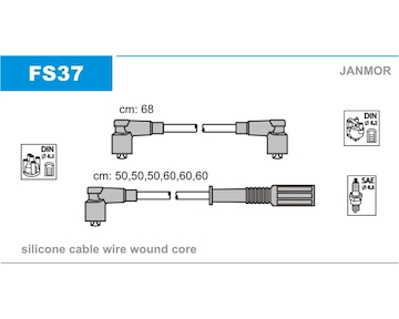 Sada kabelů pro zapalování JANMOR FS37