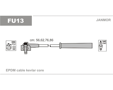Sada kabelů pro zapalování JANMOR FU13