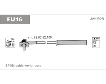 Sada kabelů pro zapalování JANMOR FU16