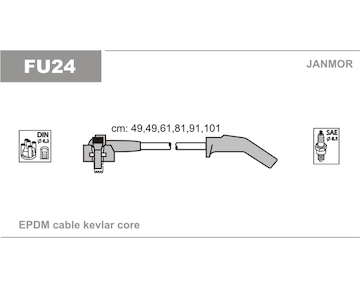 Sada kabelů pro zapalování JANMOR FU24