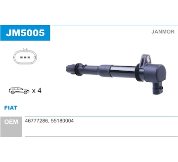 Zapalovací cívka JANMOR JM5005