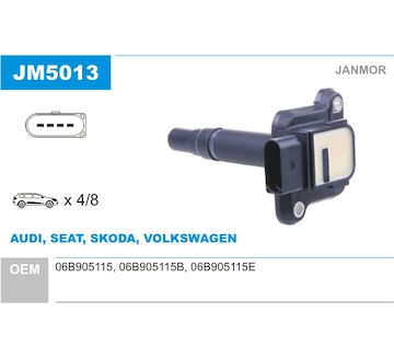 Zapalovací cívka JANMOR JM5013