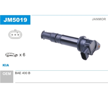 Zapalovací cívka JANMOR JM5019