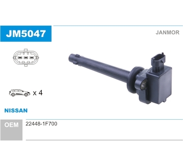 Zapalovací cívka JANMOR JM5047