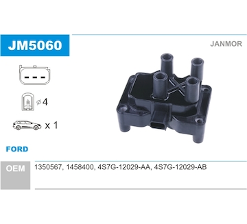 Zapalovací cívka JANMOR JM5060