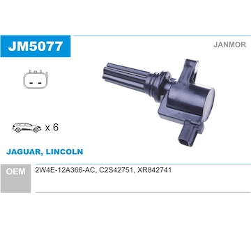 Zapalovací cívka JANMOR JM5077