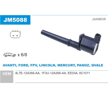 Zapalovací cívka JANMOR JM5088