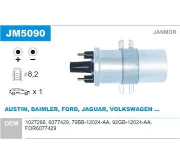 Zapalovací cívka JANMOR JM5090