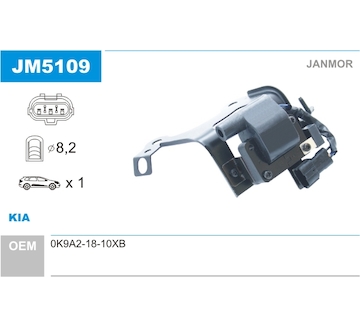 Zapalovací cívka JANMOR JM5109