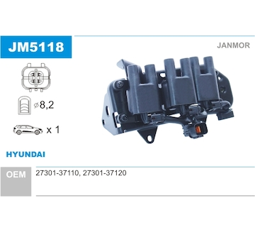 Zapalovací cívka JANMOR JM5118