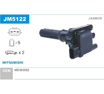 Zapalovací cívka JANMOR JM5122