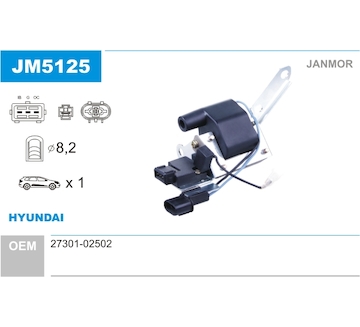 Zapalovací cívka JANMOR JM5125