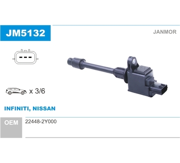 Zapalovací cívka JANMOR JM5132