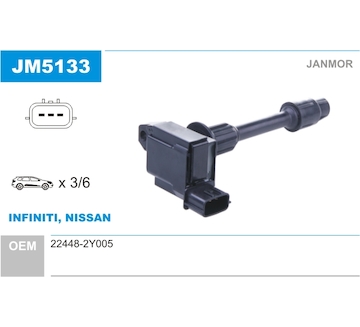 Zapalovací cívka JANMOR JM5133