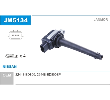 Zapalovací cívka JANMOR JM5134