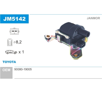 Zapalovací cívka JANMOR JM5142