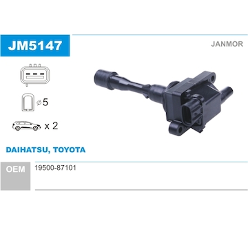 Zapalovací cívka JANMOR JM5147