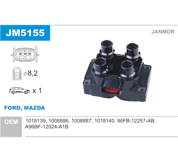 Zapalovací cívka JANMOR JM5155