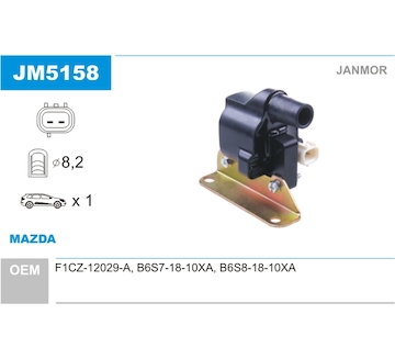 Zapalovací cívka JANMOR JM5158