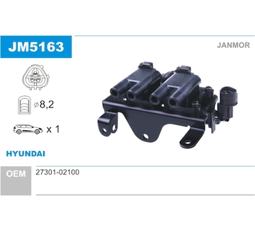 Zapalovací cívka JANMOR JM5163