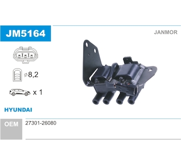 Zapalovací cívka JANMOR JM5164