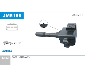 Zapalovací cívka JANMOR JM5188