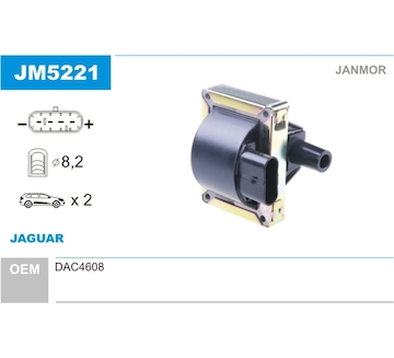 Zapalovací cívka JANMOR JM5221