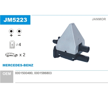 Zapalovací cívka JANMOR JM5223