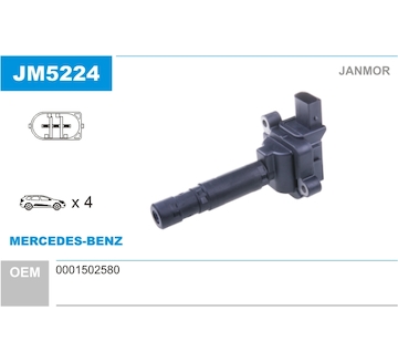 Zapalovací cívka JANMOR JM5224