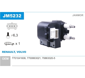 Zapalovací cívka JANMOR JM5232