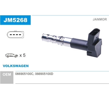 Zapalovací cívka JANMOR JM5268