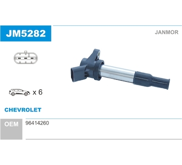 Zapalovací cívka JANMOR JM5282