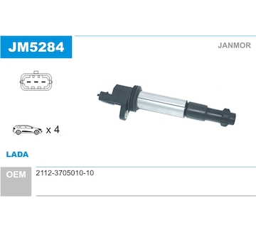 Zapalovací cívka JANMOR JM5284