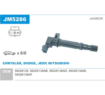 Zapalovací cívka JANMOR JM5286