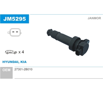 Zapalovací cívka JANMOR JM5295
