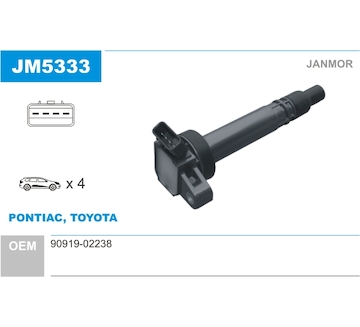 Zapalovací cívka JANMOR JM5333