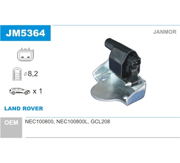 Zapalovací cívka JANMOR JM5364