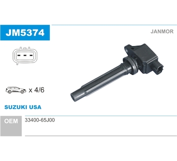 Zapalovací cívka JANMOR JM5374