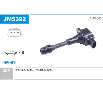 Zapalovací cívka JANMOR JM5392
