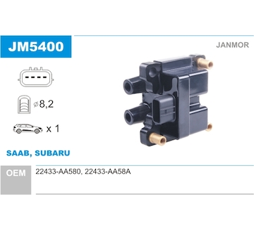Zapalovací cívka JANMOR JM5400