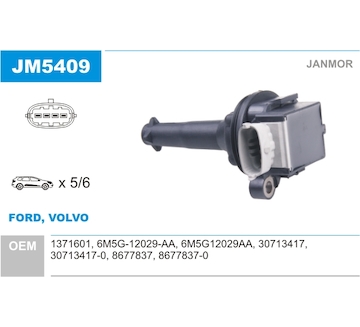 Zapalovací cívka JANMOR JM5409