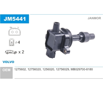 Zapalovací cívka JANMOR JM5441