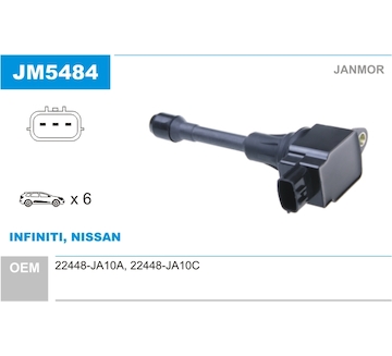 Zapalovací cívka JANMOR JM5484
