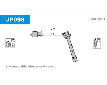 Sada kabelů pro zapalování JANMOR JP098