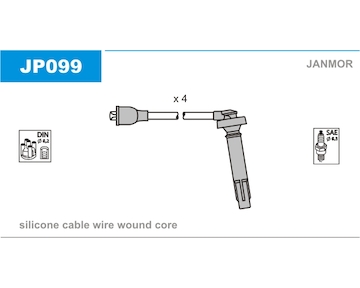 Sada kabelů pro zapalování JANMOR JP099